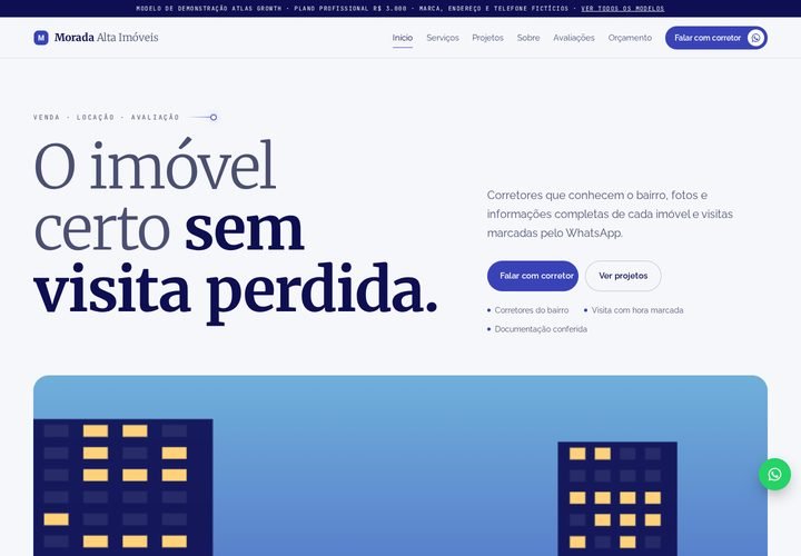 Prévia do modelo imobiliária