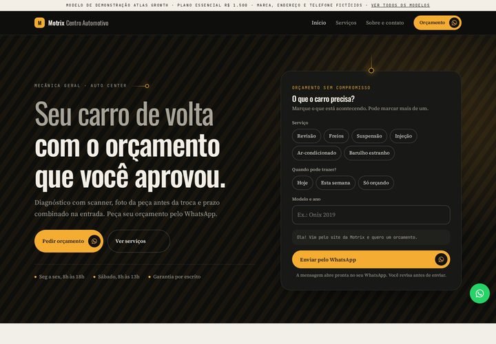 Prévia do modelo Oficina mecânica